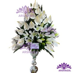 تصویر جام گل تسلیت کد a4001 