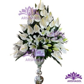 تصویر جام گل تسلیت کد a4001 