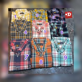 تصویر پیراهن کلاسیک نخی سایز بزرگ[آستین کوتاه] قواره دار با کیفیت بالا تا 5XL Oversized Cotton Shirts