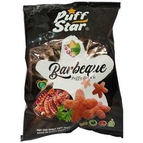 تصویر اسنک چهار جوانه جو 50گرم(باربیکیو) وگان پف استار Puff Star vegan four barley snack (barbecue flavor) 50g