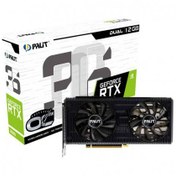 تصویر کارت گرافیک پلیت مدل GeForce RTX 3060 Dual حافظه 12 گیگابایت PALIT GeForce RTX 3060 Dual 12GB Graphics Card