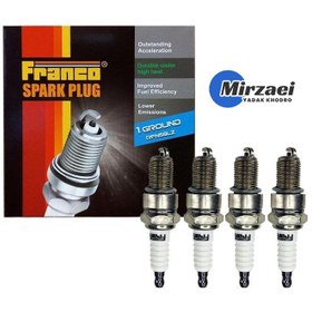 تصویر شمع خودرو برند فرانکو مدل RFN58LZ سوپر تک پلاتین Franco car spark plugs RFN58LZ super single platinum