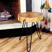 تصویر میز چوبی کهور ۳۸*۳۸ Wooden table