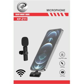 تصویر میکروفن یقه ای بی سیم ایکس پی پروداکت مدل Z11 Type-C XP Z11 Type-C Wireless collar microphone