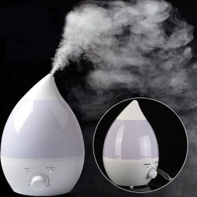 تصویر بخور 2.4 لیتری بخور سرد طرح قطره ای مدل HUMIDIFIER|دستگاهی زیبا و کاربردی برای ایجاد رطوبت در محیط HUMIDIFIER