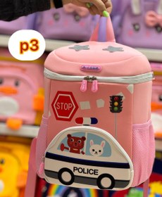 تصویر کوله زیپ بالا ماشین پلیس اولانگ police car top zip bag OLANG