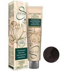 تصویر رنگ مو بدون آمونیاک سلوم شماره 0-3 حجم 120 میل رنگ قهوه ای تیره 