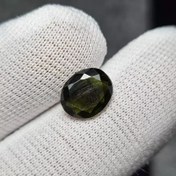 تصویر نگین سنگ طبیعی تورمالین معدنی کد 32554 