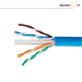 تصویر کابل Cat6 UTP شبکه روکش PVC حلقه 305 متری تمام مسی (کارتنی) 