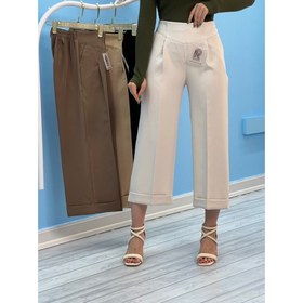 تصویر شلوار بگ پارچه ای پاکتی 