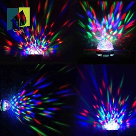 تصویر لامپ رقص نور Soltane Rise KT-W998 3W E27 LED 3W LED Full Color Rotating lamp