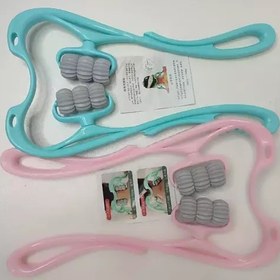 تصویر گجت ماساژور گردن و پا دستی Neck Leg Foot Waist Massager Multi-Function Manual 4 Wheels