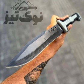 تصویر چاقو شکاری تیغه مشکی BGOK مدل R1801A 