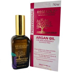 تصویر روغن آرگان بدون سولفات رزگلد Argan oil without rose gold sulfate