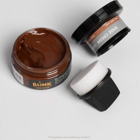 تصویر واکس کرمی قهوه‌ای بلینک – Blink Shoe Cream Brown 