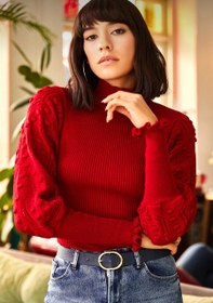 تصویر بلوز بافت زنانه سایز آزاد 