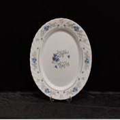 تصویر دیس برنج آرکوپال پارس اپال مدل رمانتیک 120 گل آبی 