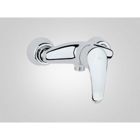 تصویر شیر اهرمی توالت کروم راسان مدل هلیا RASSAN Chrome Helia Shower Mixer