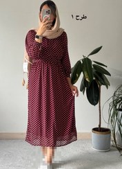 تصویر سرمه کالکشن - پیراهن حریر ساحلی لادن 