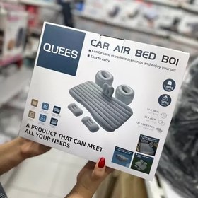 تصویر تشک بادی خودرو جنس pvc و رویه مخمل CAR AIR BED BOI