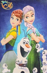 تصویر Afrand machine carpet kid Elsa and Anna design, code 118 