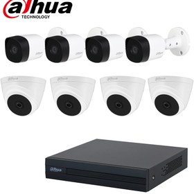 تصویر پک دوربین مداربسته 8 کانال 2 مگاپیکسل HDCVI داهوا مدل T1-B2A21 ا Dahua CCTV HDCVI 8ch 2mp T1-B2A21 Package Dahua CCTV HDCVI 8ch 2mp T1-B2A21 Package