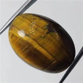 تصویر نگین سنگ چشم ببر یا tigers eye معدنی 