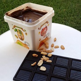 تصویر کره بادام زمینی شکلاتی 