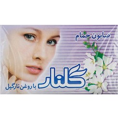 تصویر صابون - صابون حمام حاوی روغن نارگیل با رایحه گلهای بهاری گلنار 130 گرم بسته 6 عددی کد کالا : 1907