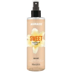 تصویر بادی میست وانیل شیرین و رز آگرادو | Agrado Body Mist Sweet Vanilla & Rose 240 ml 