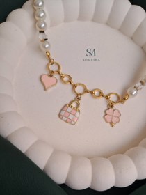 تصویر گردنبند چارم مرواریدی کد ۱۰۰ 