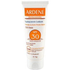 تصویر لوسیون ضد آفتاب آردن SPF30 فاقد چربی وزن 75 گرم ardene spf 30 oil free sunscreen lotion 75g