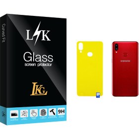 تصویر محافظ پشت گوشی ال کا جی مدل LK Glass مناسب برای گوشی موبایل سامسونگ Galaxy A10s 