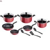 تصویر سرویس قابلمه 12 پارچه تفال سوپر کوک - مشکی Tefal Super Cook Non-Stick 12 Pcs Cooking Set