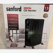 تصویر شوفاژ برقی سانفورد 13 پره فن دار پس کرایه 