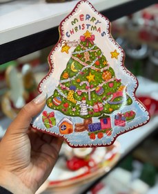 تصویر قوطی فلزی طرح کاج 