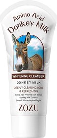 تصویر فوم شستشوی صورت سفید کننده آمینو اسید و شیر الاغ Whitening facial cleansing foam with amino acids and donkey milk