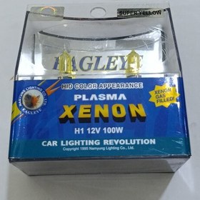 تصویر لامپ زنون خودرو ایگل مدل H4 12 V 100 W Plasma Xenon Super Yellow ساخت کره 