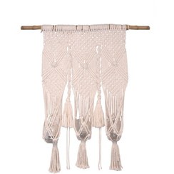 تصویر دیوار کوب جای گلدان مدل سه تایی منگوله دار 