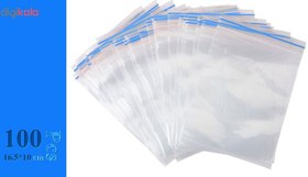 تصویر کیسه زیپ دار مدل RL1016 بسته 100 عددی 