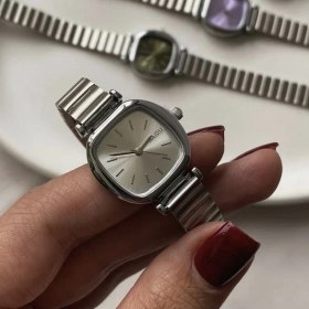 تصویر ساعت مچی زنانه نایدو مدل 9218 بند استیل مربعی سفید 