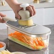 تصویر اسلایسر و خلال کن ۶ کاره استیل 