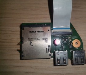 تصویر برد یو اس بی و کارتخوان TOSHIBA L655 ا TOSHIBA SATELLITE L650-107 USB PORTS BOARD - USED‏ TOSHIBA SATELLITE L650-107 USB PORTS BOARD - USED‏