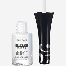 تصویر لاک طراحی و مانیکور ناخن پرو ویر دوان اوریفلم 41239 سفید THE ONE Coleção Nail Art Pro Wear THE ONE 41239 White