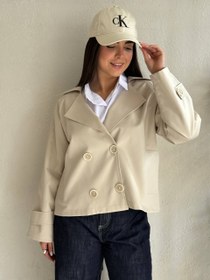 تصویر ترنچ کت کراپ 00314 