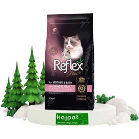 تصویر غذای خشک گربه رفلکس پلاس مادر اند بیبی reflexplus mother and baby dry cat food 1.5kg 