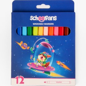 تصویر ماژیک ۱۲ رنگ جونیور Schoolfans 