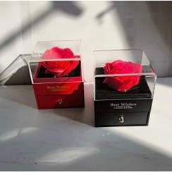 تصویر جعبه گل رز جاودان معطر کد ۴۹۷۱ 