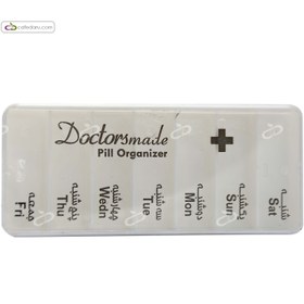 تصویر ظرف دارو هفتگی مستطیلی کشویی داکترز مید Doctors Made Weekly Rectangular Sliding Medicine Container