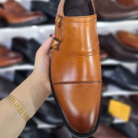 تصویر کفش چرم مجلسی مدل دوسگک کد(1006) Formal leather shoes